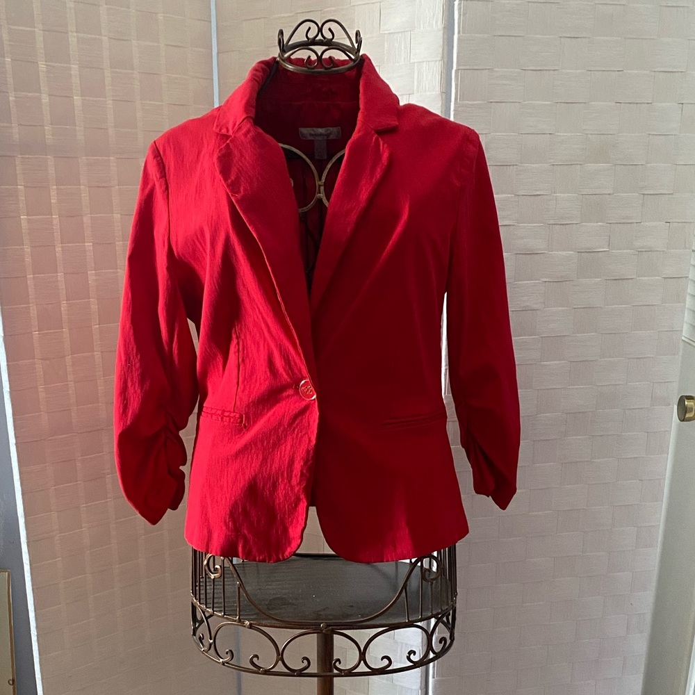 DressBarn Red Blazer; Size Large